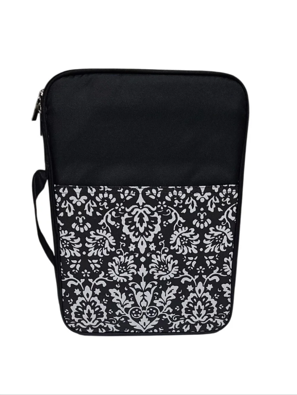 Black & White  Protective Zippered Carrying Case Sleeve with Handle Bag